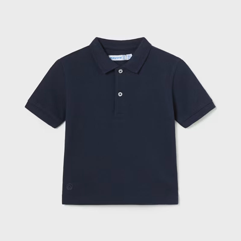 Navy Basic Short Sleeve Polo