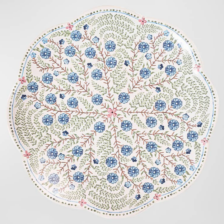 Villa Seville Scalloped Dessert/Salad Plate - Chambray