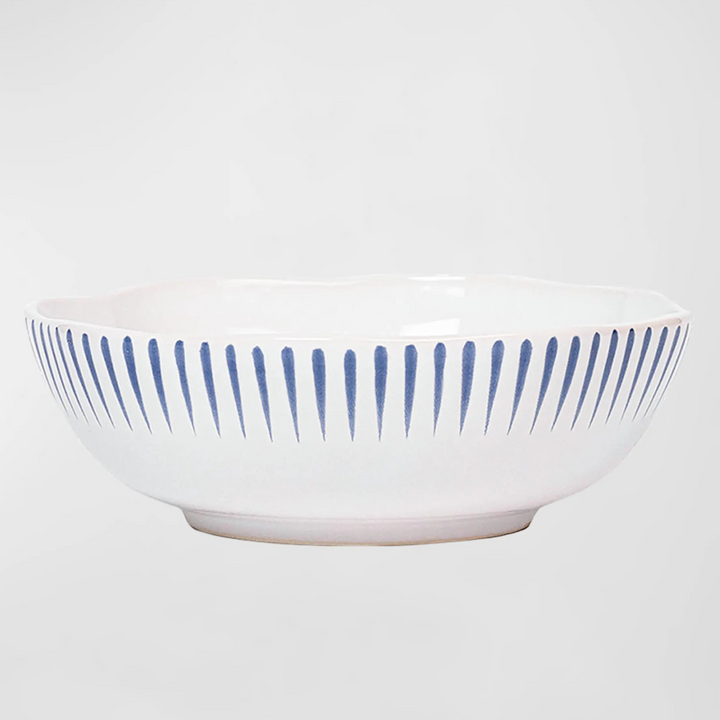 Sitio Stripe Coupe Bowl - Delft Blue