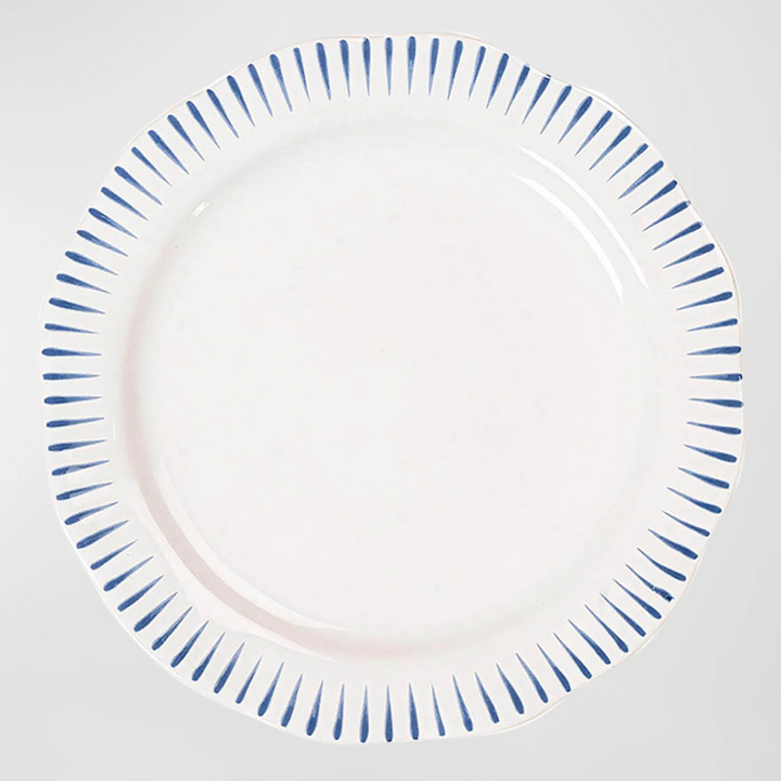 Sitio Stripe Dessert/Salad Plate - Delft Blue
