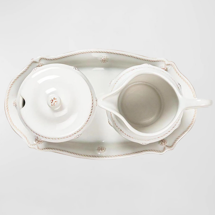 Berry & Thread Sugar and Creamer Set - Whitewash