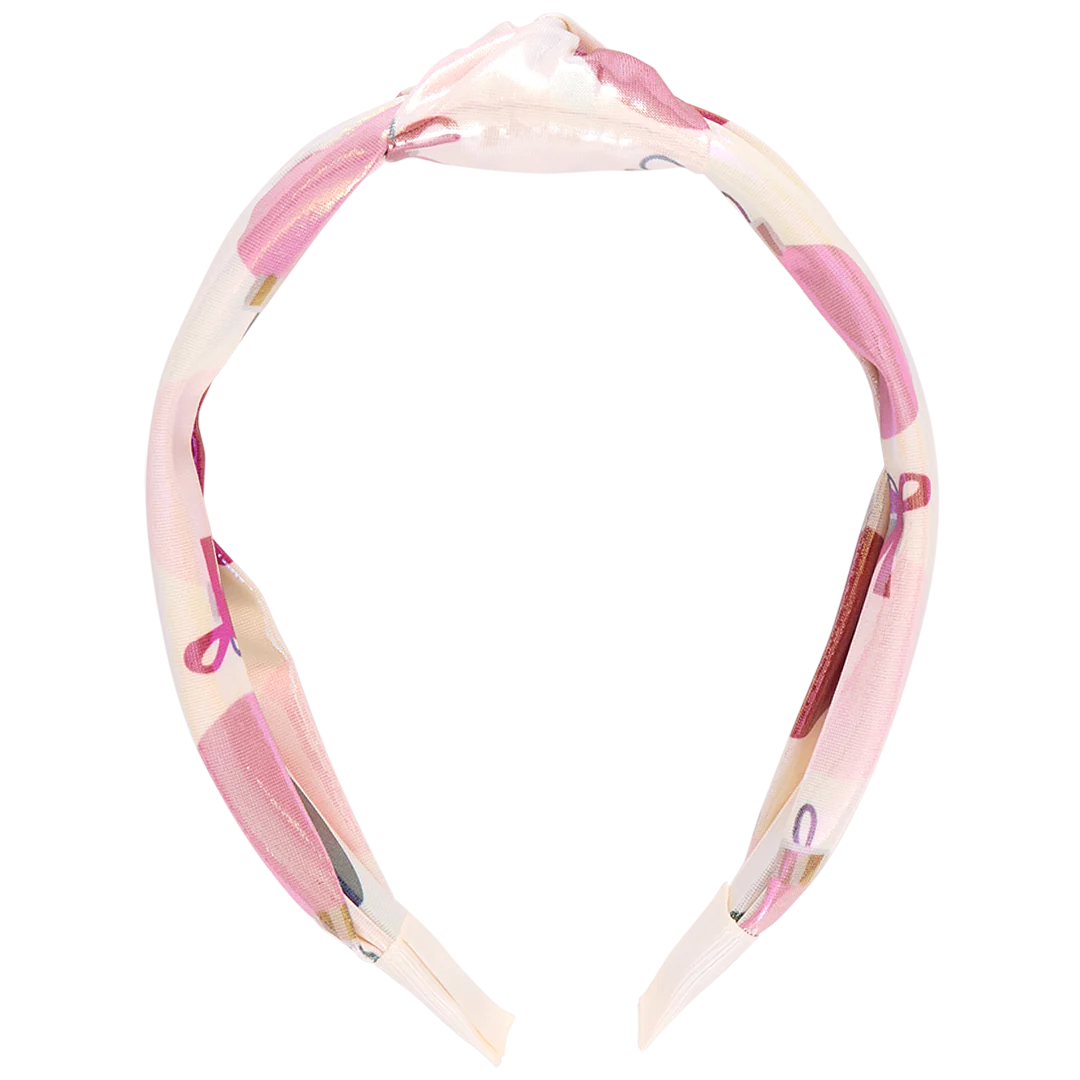 Girls Lame Holly Headband - Ornaments