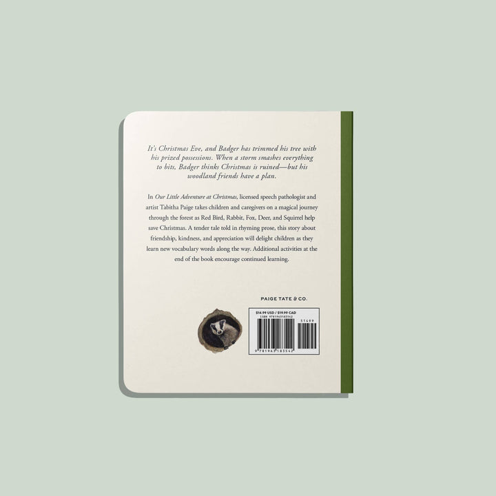 Back cover of Our Little Adventure at Christmas by Tabitha Paige