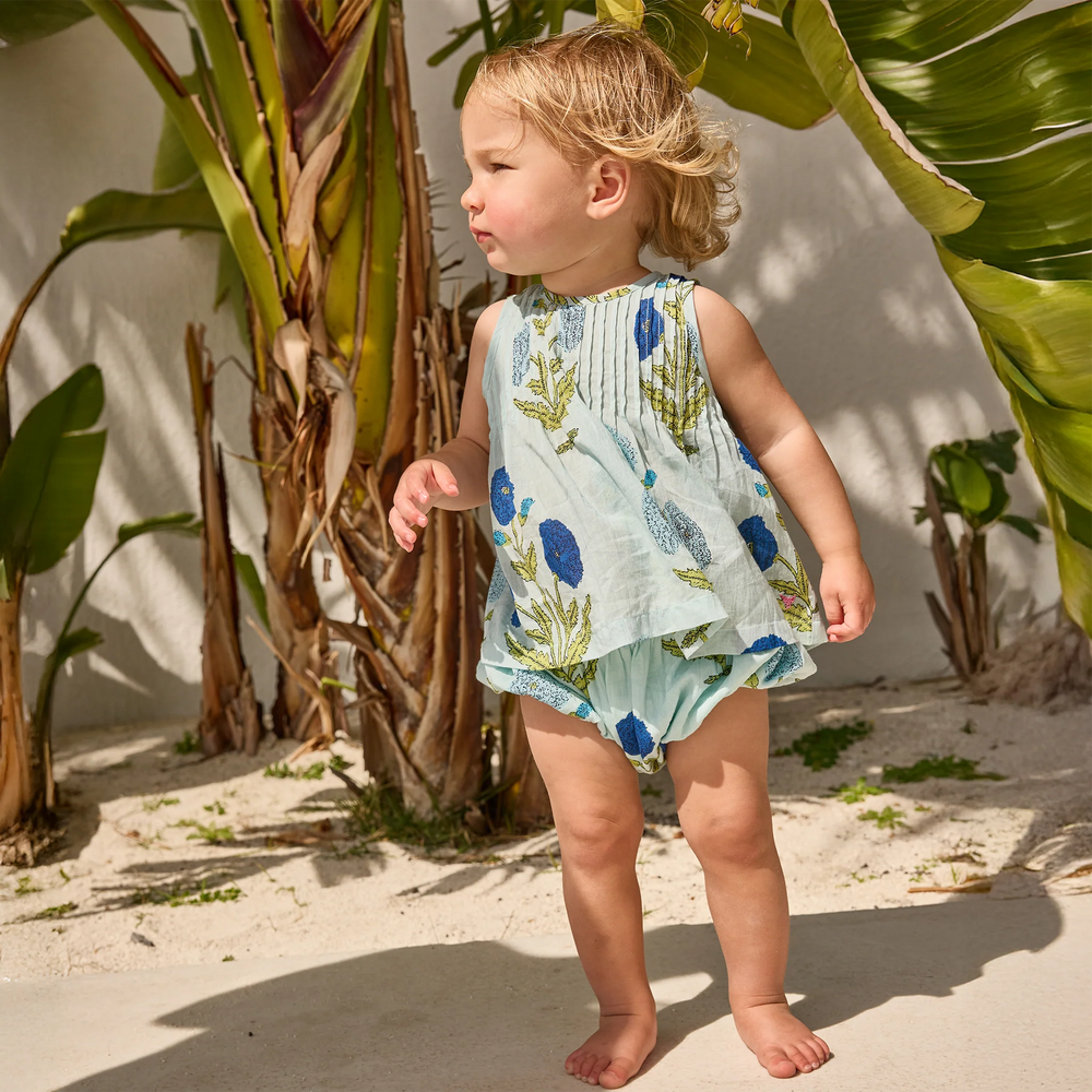 Baby Girls Jaipur 2-PC Set - Light Blue Dandelion