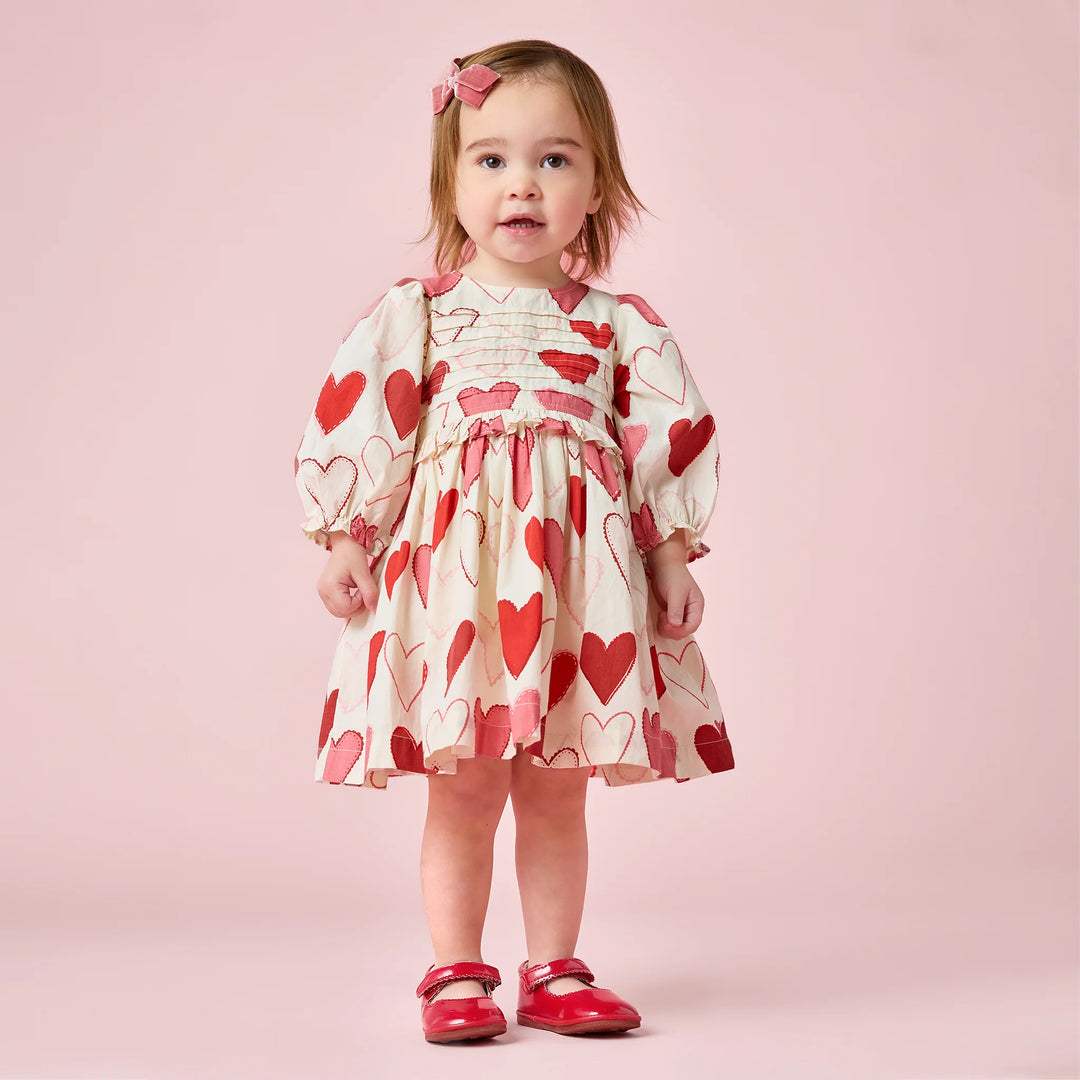 Baby Girls Renee Dress Set - Gradient Hearts