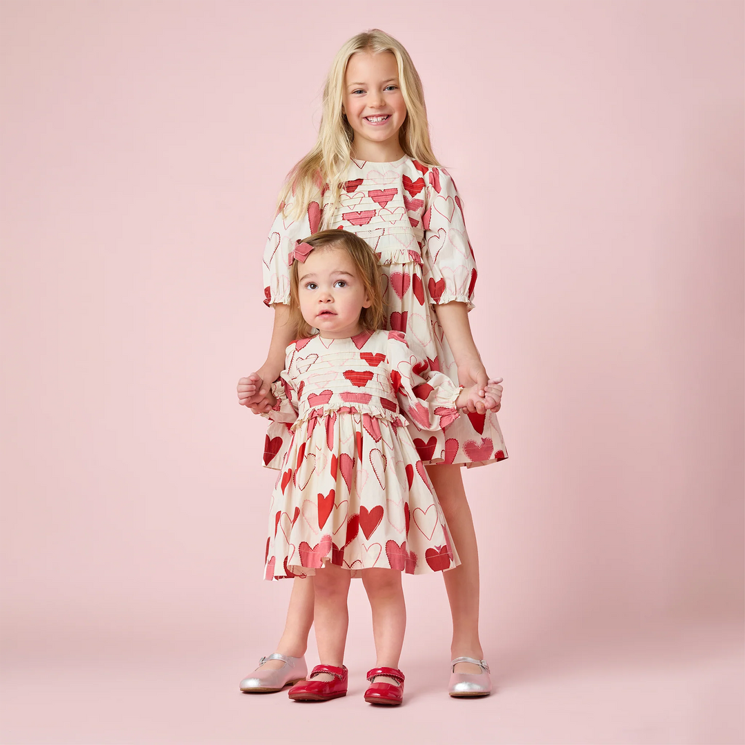 Baby Girls Renee Dress Set - Gradient Hearts