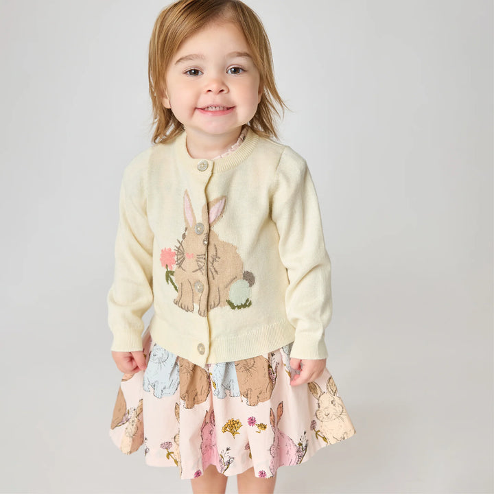 Baby Girls Maude Sweater - Bunny