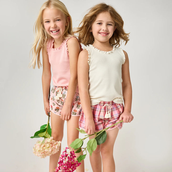 Girls Millie Short - Multi Flower Drop