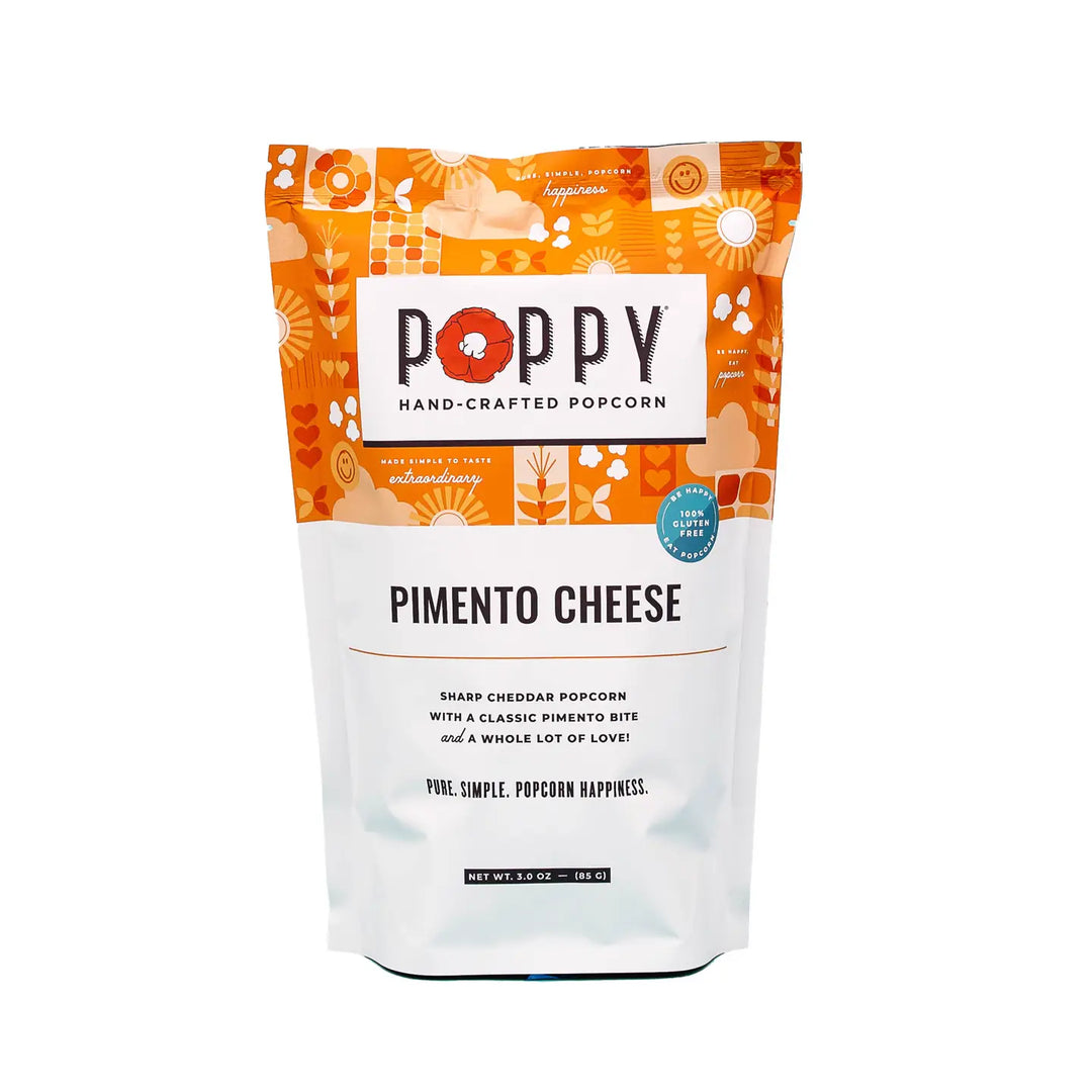 Poppy Pimento Cheese Hand-Crafted Popcorn bag