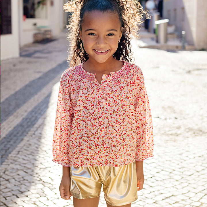Girls Lame Theodore Short- Gold