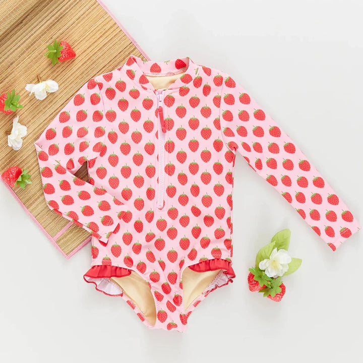 Girls Arden Suit - Strawberries