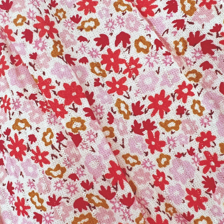Girls Waverly Dress - Pink Mini Ditsy