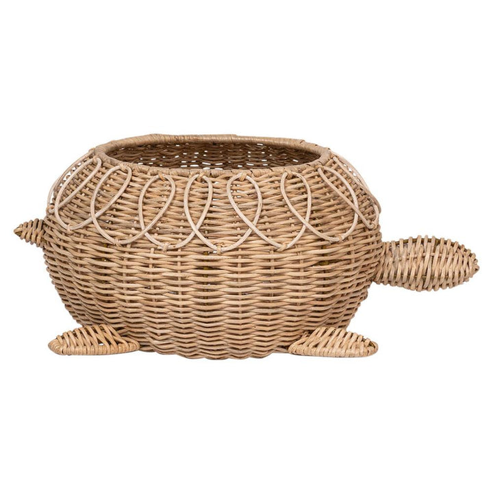 Provence Rattan Turtle Bowl - Whitewash