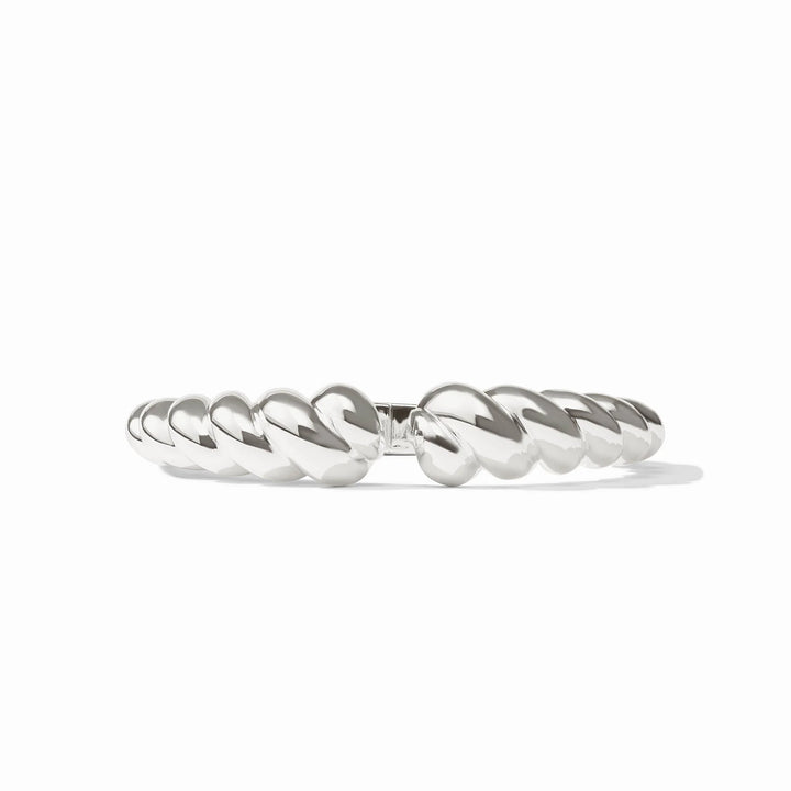 Silver Ravello Cuff bracelet with sculpted twisted rib design