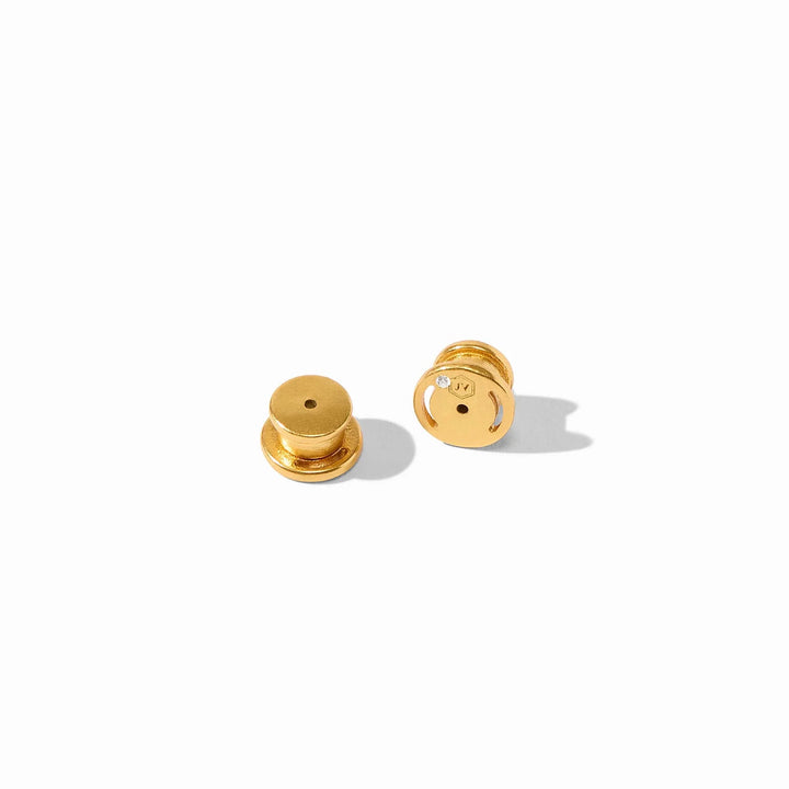 Gold earring backs for the Sahara Demi Doorknocker Earring
