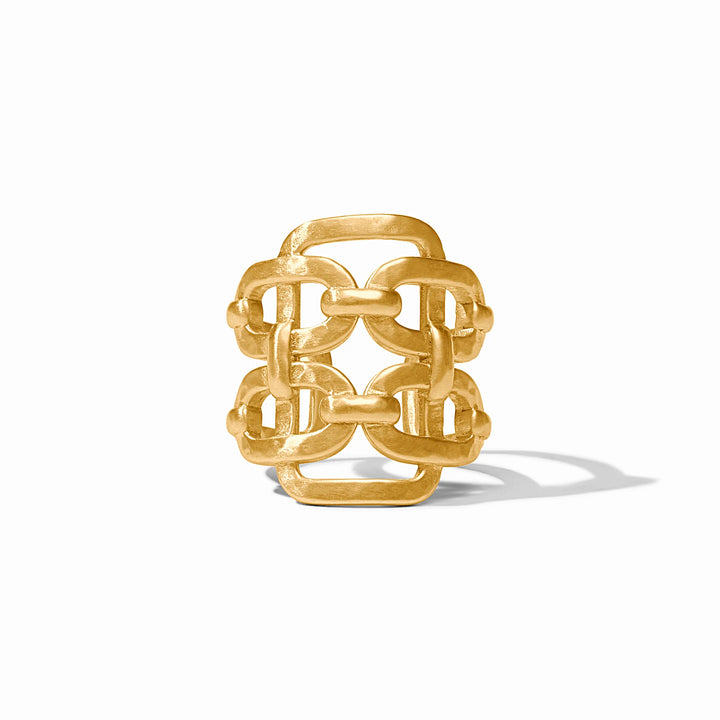 Gold Sahara Statement Ring styled on hand