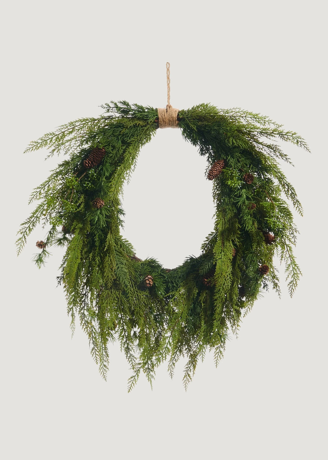 27" Cedar & Mini Pinecone Wreath