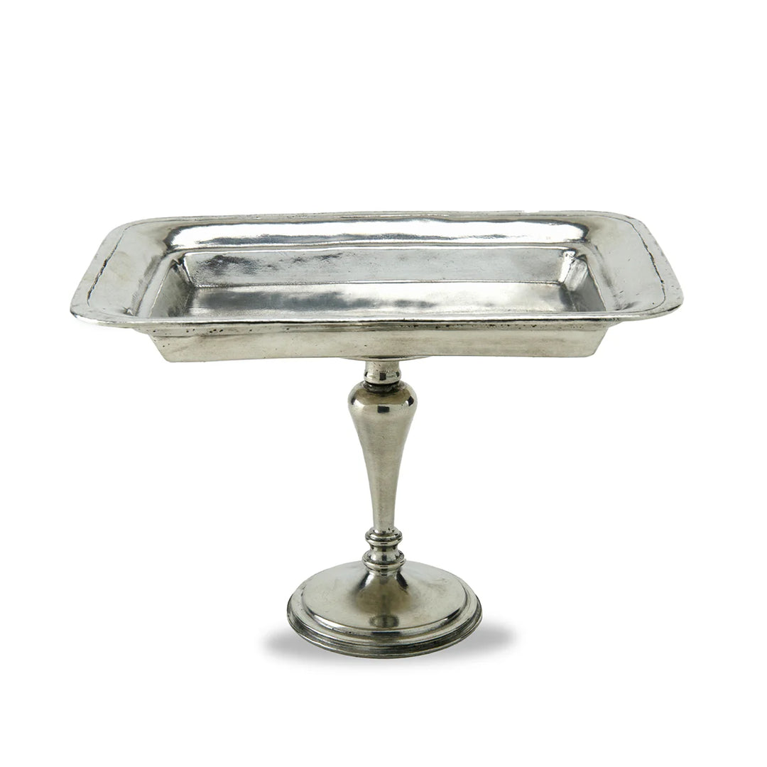 Vintage Rectangular Pedestal Dish