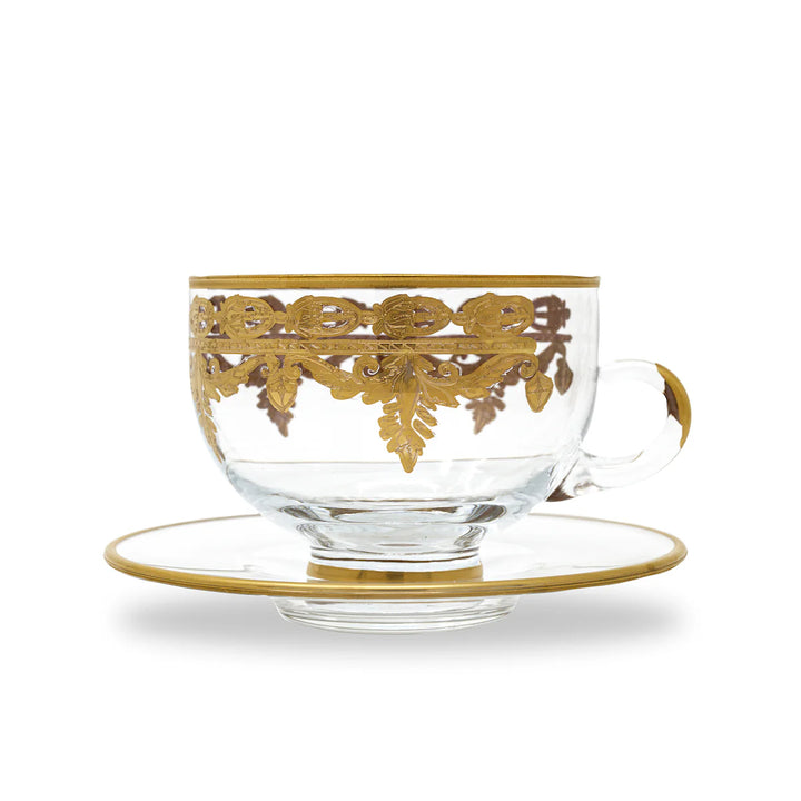 Vetro Gold Coffee Cup &amp; Saucer