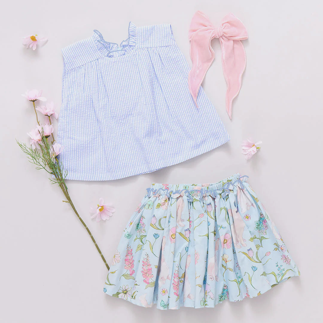 Girls Gianna Skirt - Botanical Bunnies