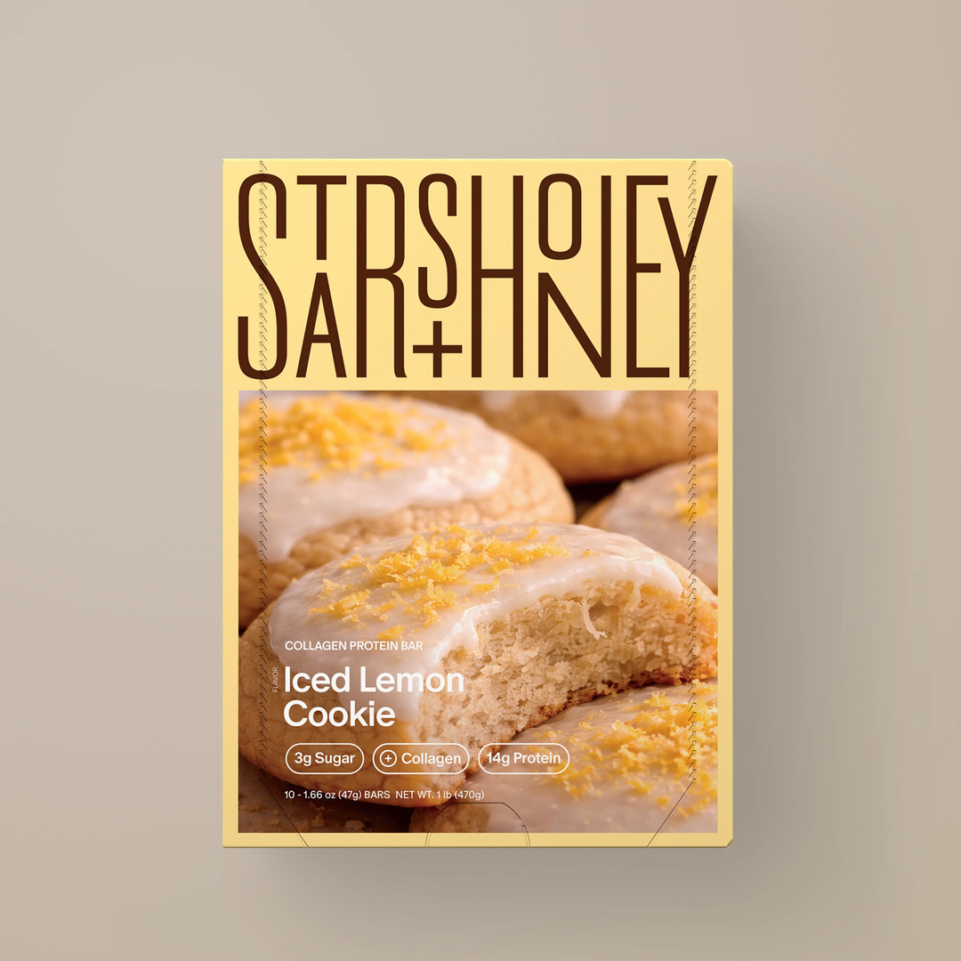 Stars + Honey Iced Lemon Cookie collagen protein bars boxed set