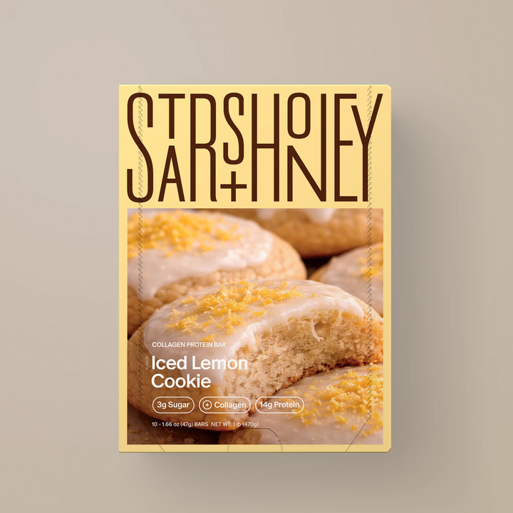 Stars + Honey Iced Lemon Cookie collagen protein bars boxed set