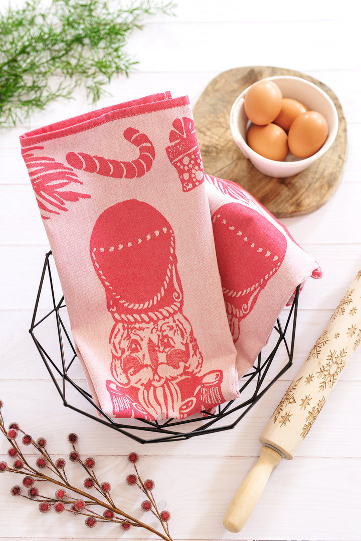 Strofinaccio Red Nutcracker Dish Towels - Set of 2