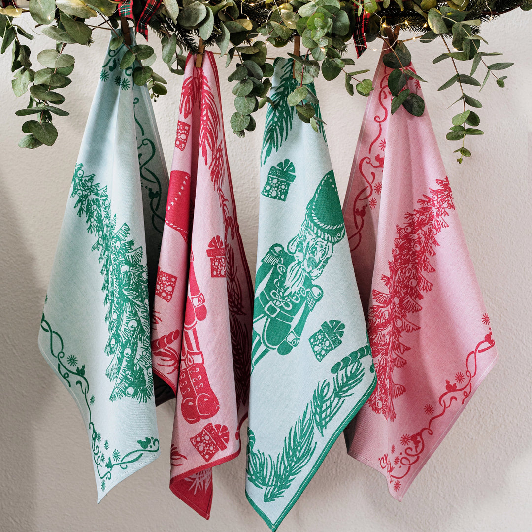 Strofinaccio Green Nutcracker Dish Towels - Set of 2