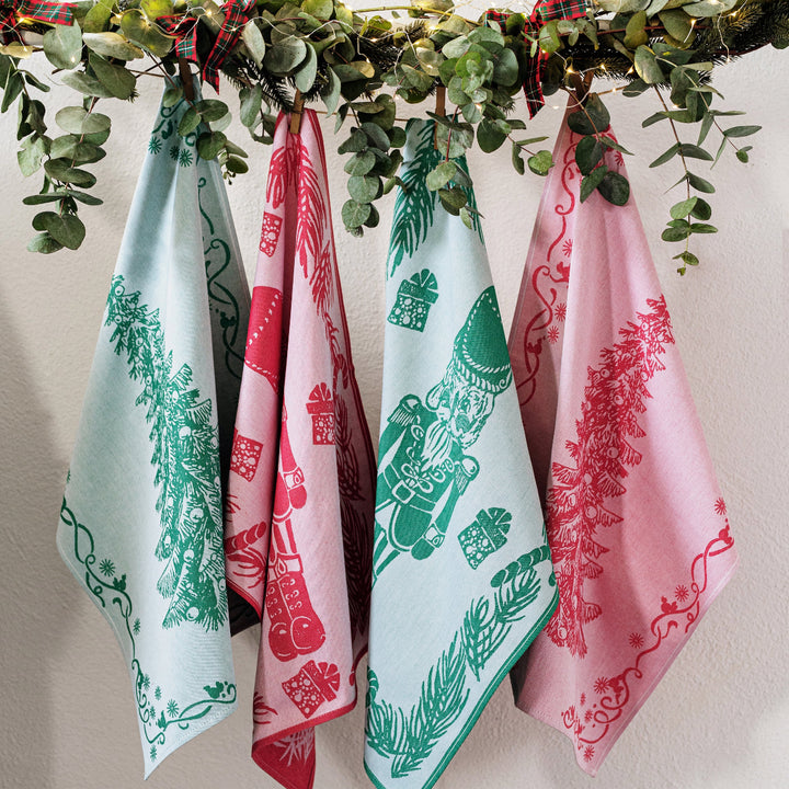 Strofinaccio Red Tree Dish Towels - Set of 2