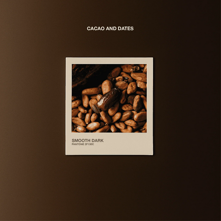 Organic cacao and dates featured as ingredients in The Conscious Bar Smooth Dark Chocolate