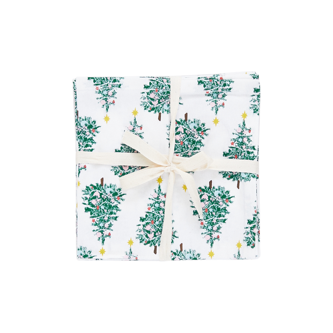 4-Pack Napkin Set - Festive Forest