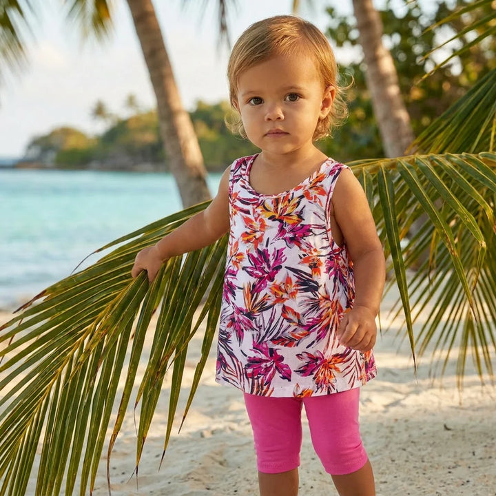 Hot Pink Hibiscus Floral Set