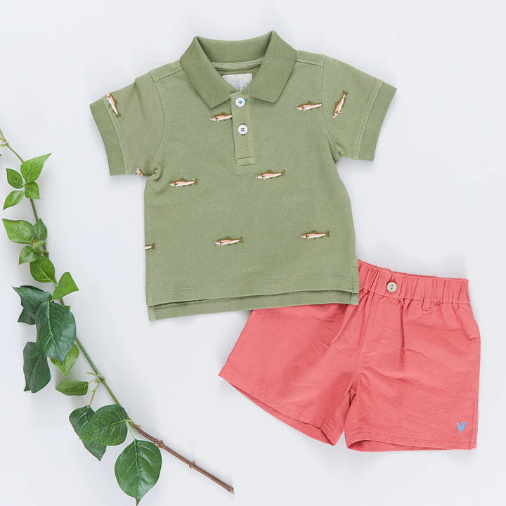 Boys Alec Shirt - Rainbow Trout