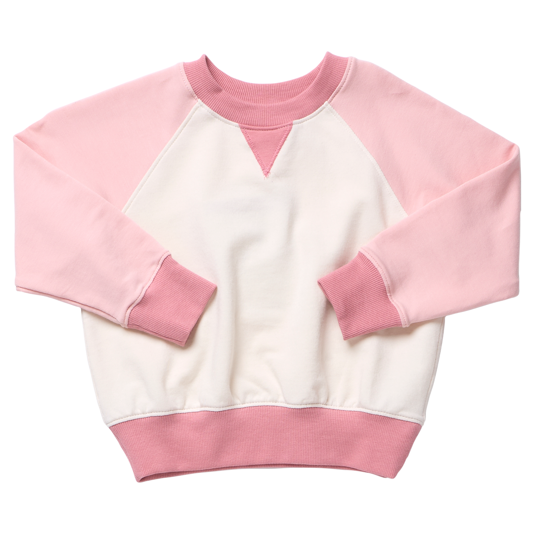 Coop Puzzle Sweatshirt - Pink Color Block