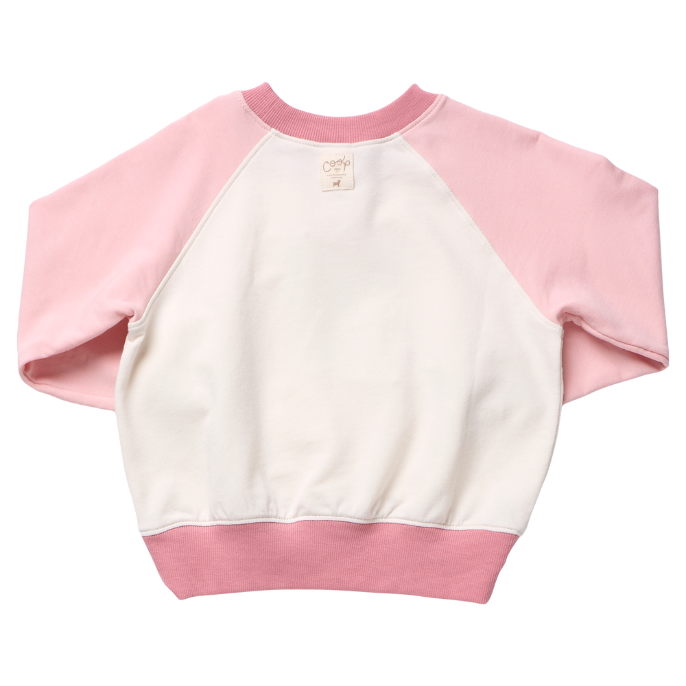 Coop Puzzle Sweatshirt - Pink Color Block