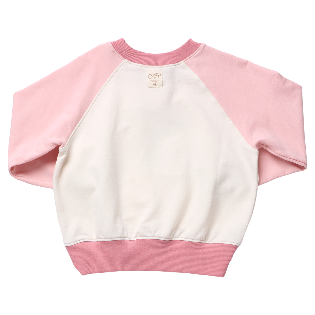 Coop Puzzle Sweatshirt - Pink Color Block