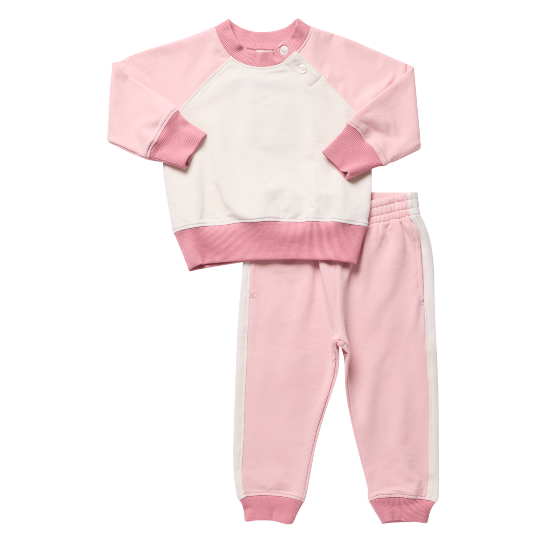 Coop Baby Puzzle Jogger Set - Pink Color Block