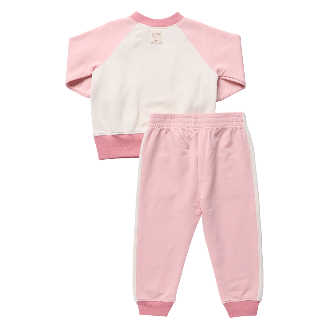 Coop Baby Puzzle Jogger Set - Pink Color Block
