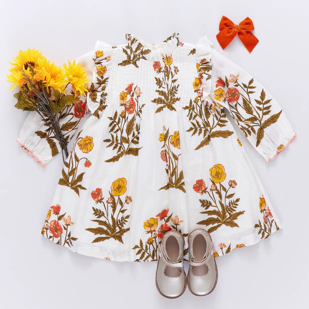 Girls Jaipur Dress - Harvest Poppy