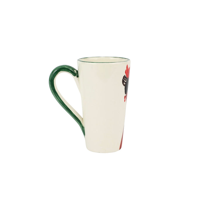 Old St. Nick Latte Mug with Bird Nest