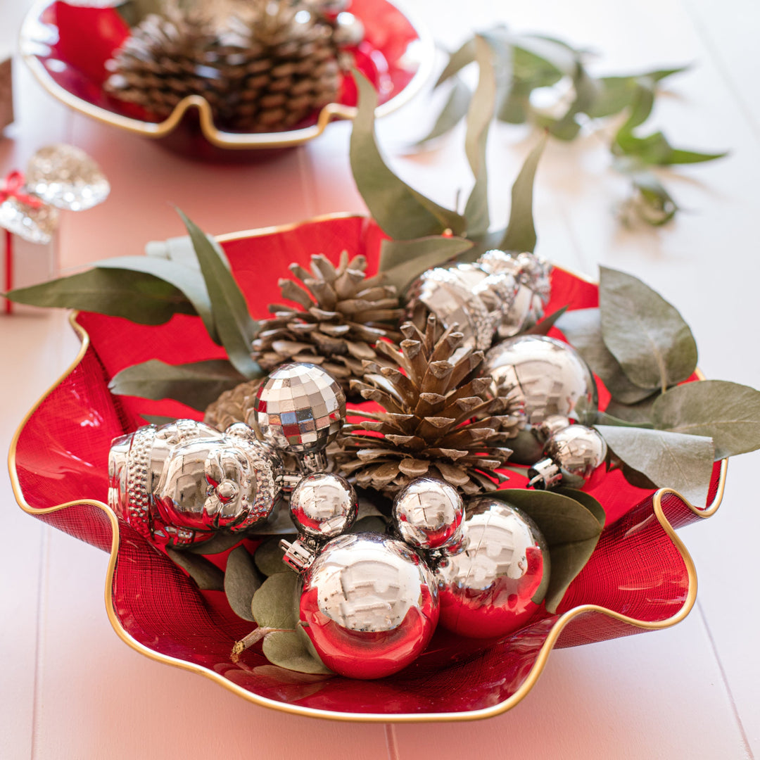 Holiday Glass Centerpiece
