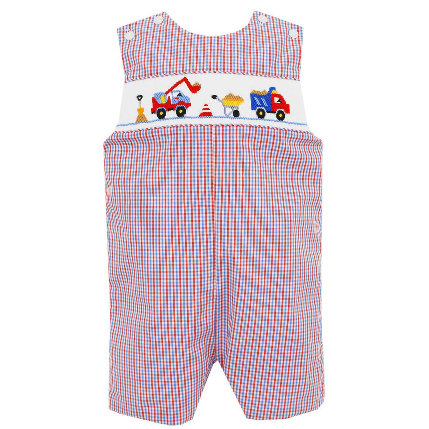 Red and Blue Gingham Boy's Jon Jons