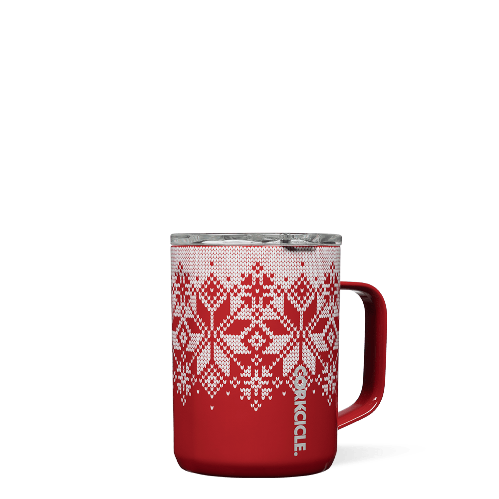 Fairisle Red Holiday 16oz Coffee Mug