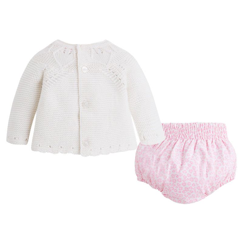Ivory Sweater & Leopard Bloomer Set
