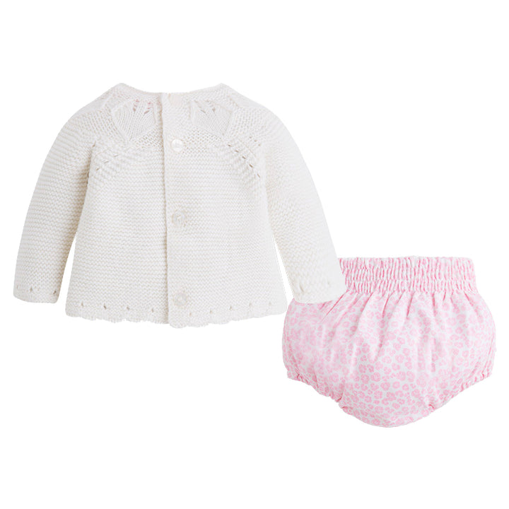 Ivory Sweater & Leopard Bloomer Set