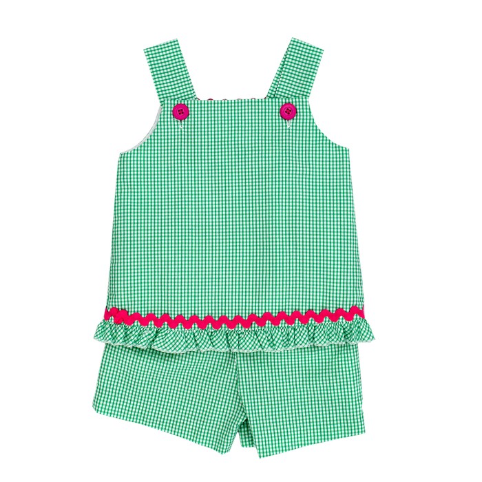 Strawberry Appliqué Short Set
