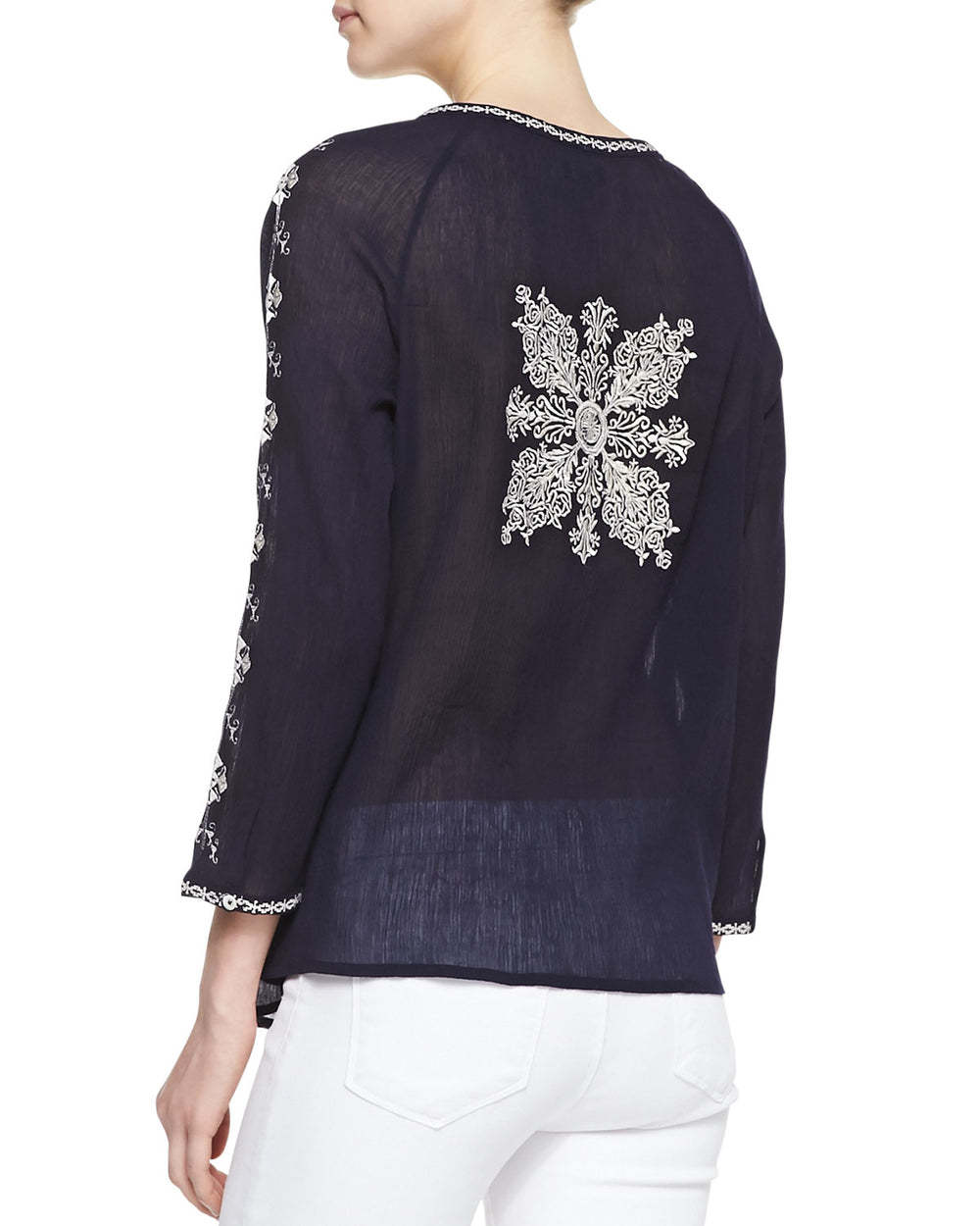 Radha Top - Navy