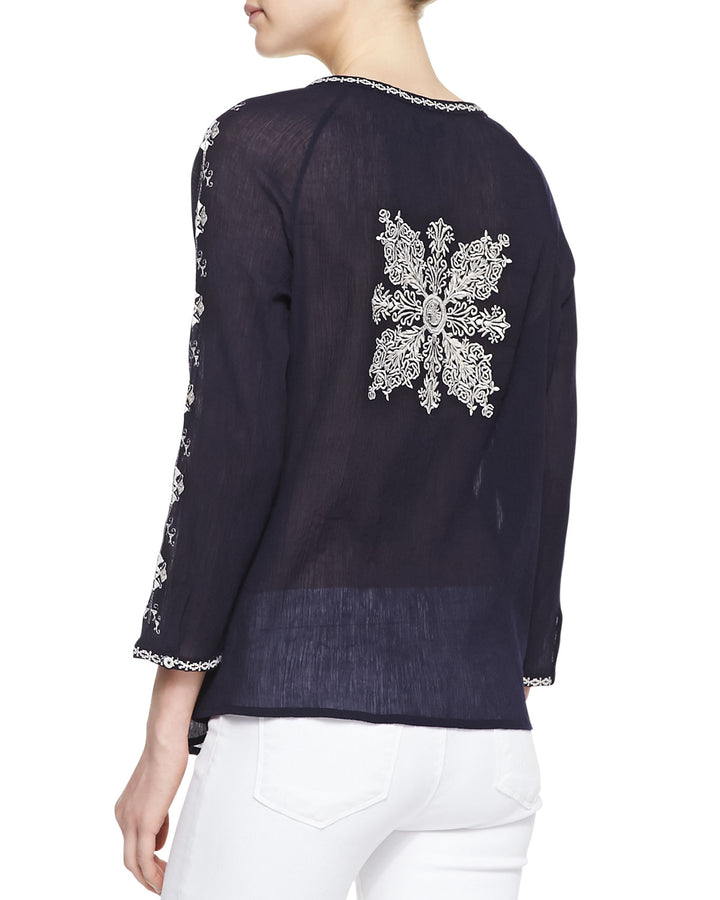 Radha Top - Navy