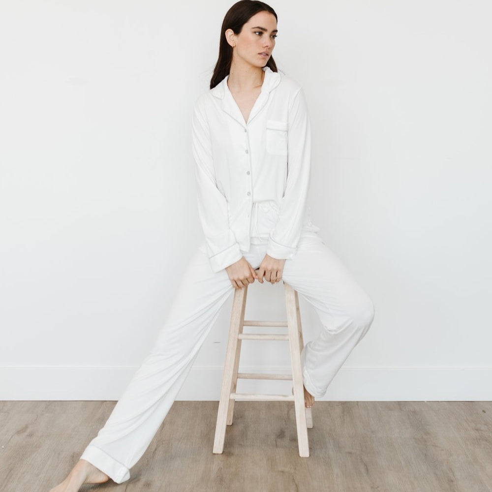 Women's Long Sleeve Stretch-Knit Bamboo Pajama Set - Tall