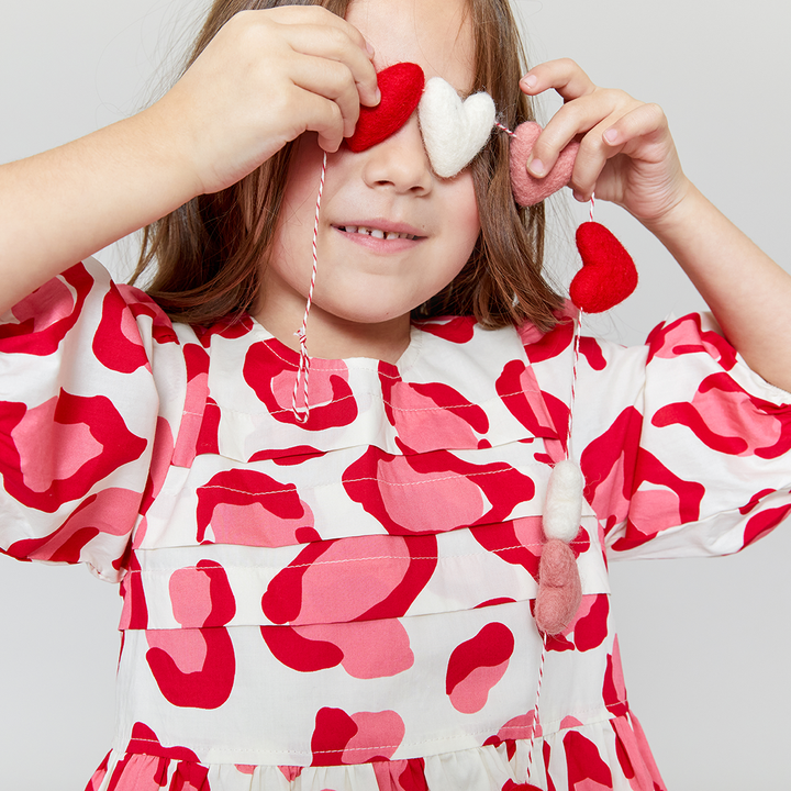 Pink & Red Leopard Evelyn Dress
